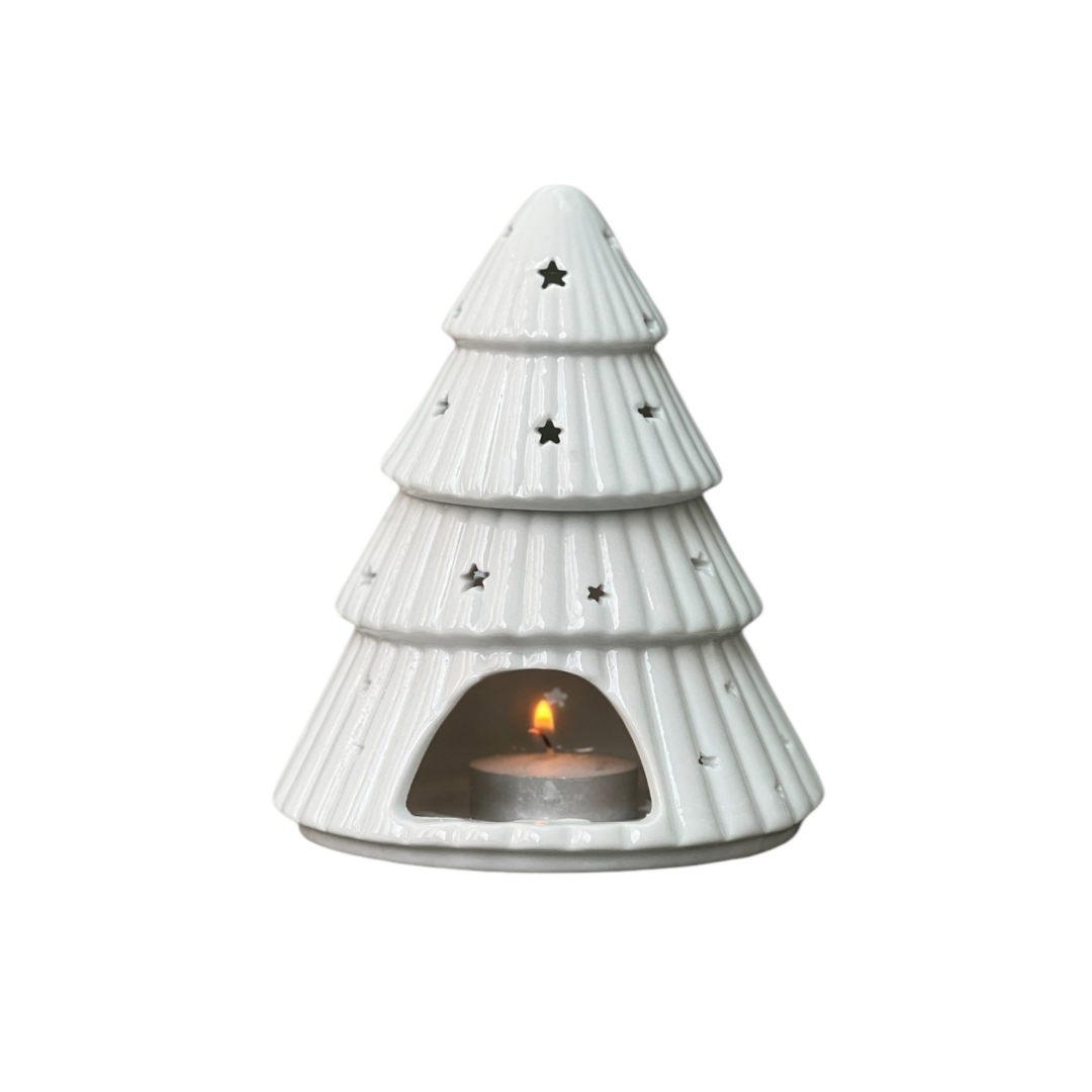 White christmas tree oil burner