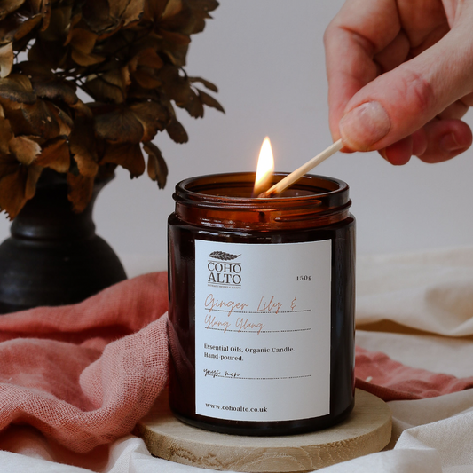 Coho Alto aromatherapy candles hand-poured with natural fragrances