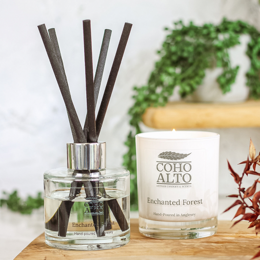 COHO ALTO spring candles and reed diffusers hand-poured in Anglesey