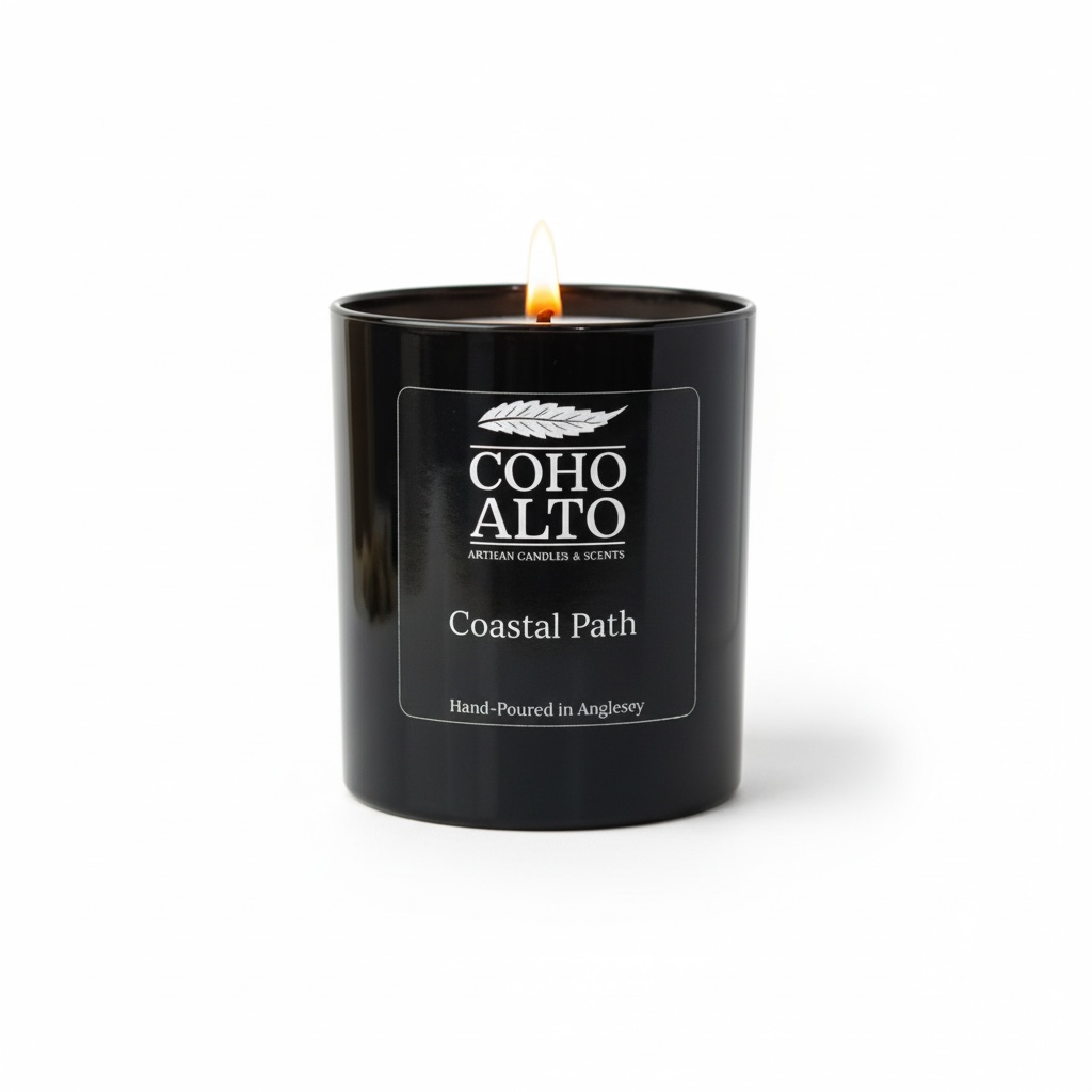 Coastal path Anglesey candle 