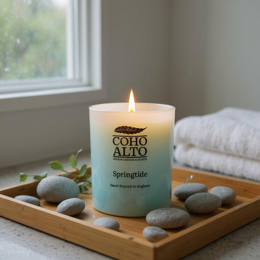 Springtide White Candle 