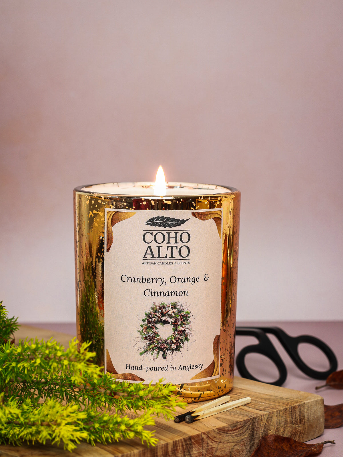 Cranberry Orange & Cinnamon Candle | COHO ALTO