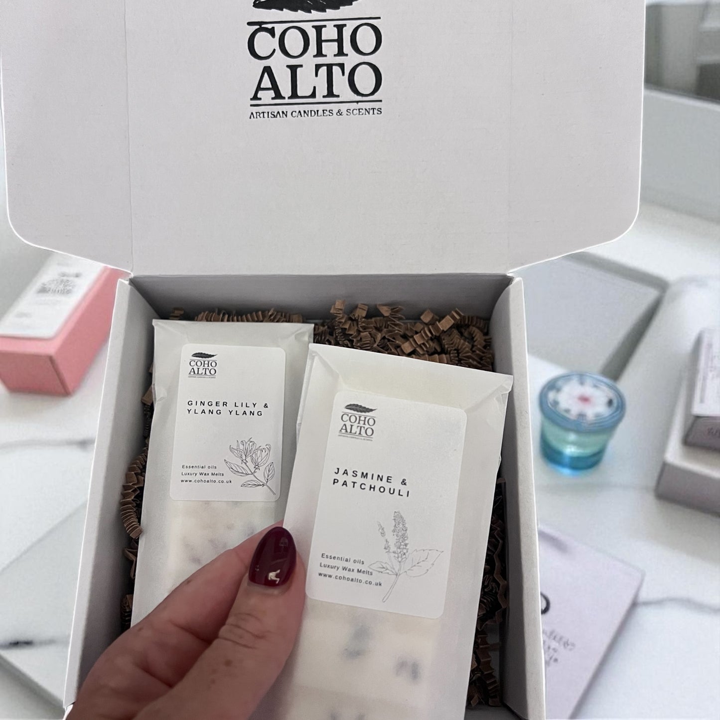 Wax Melt Gift Box with Essential Oils